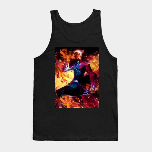 Neon Archer Emiya Tank Top by hustlart